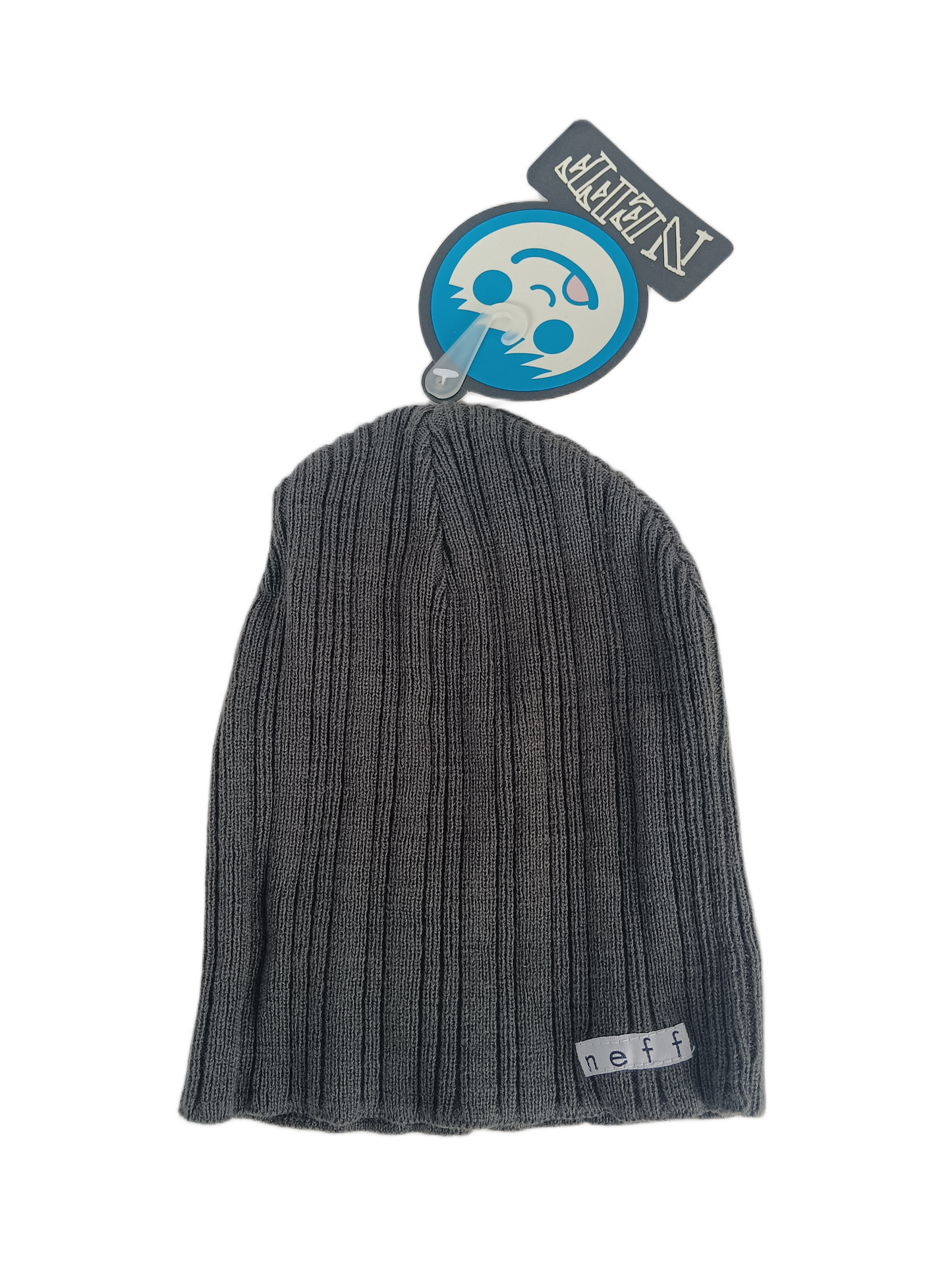 Neff NEFF Slim Grey Black White One Size Fits all Vintage Beanie