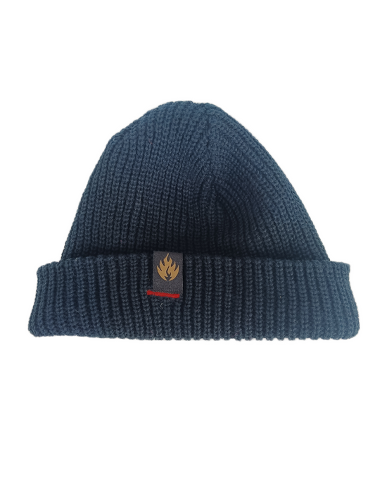 Black Label Flame Black Bronze One Size Fits All Vintage Knit Beanie