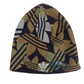 Adidas Leaves Logo All Over Print Olive Brown Silver One Size Fits All Vintage Reversible Beanie