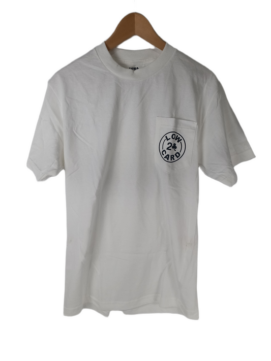 Lowcard Pocket Tee Black White Mens Size M S/s Vintage Shirt