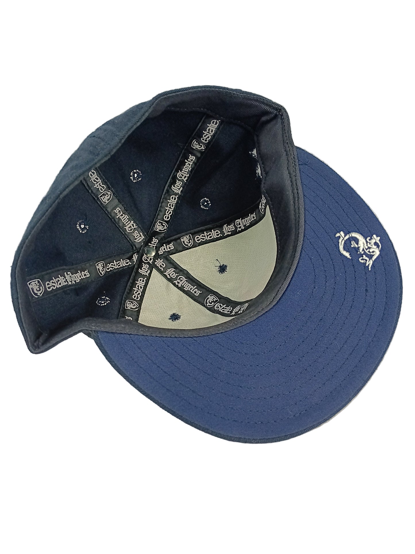 King Stampede High Seas Drum Crew Black Navy Red Size 7 1/8 Vintage Fitted Hat