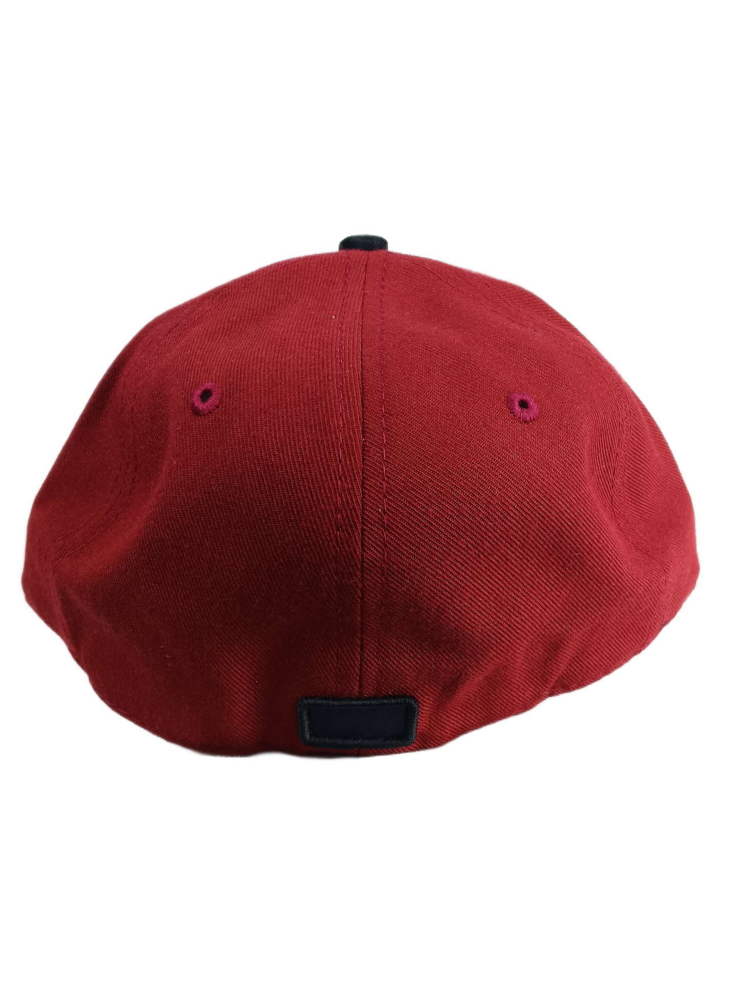 Elm Co. ELM Initials Burgundy Black Felt Brim Size 7 3/8 Vintage Fitted Hat