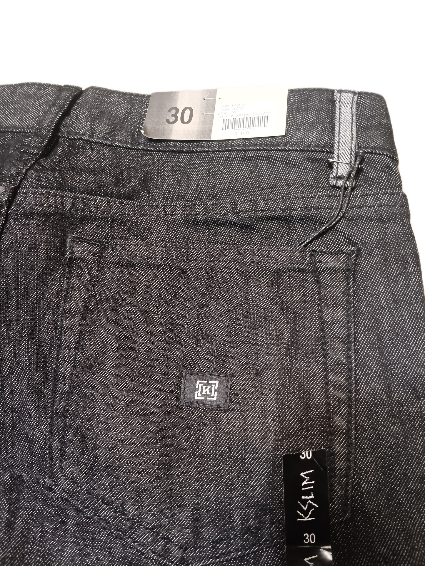 Krew K Slim Basics Black Mens Size 30 Vintage Denim Jeans