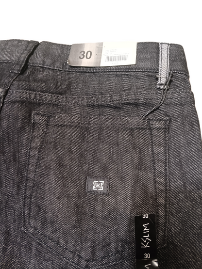 Krew K Slim Basics Black Mens Size 30 Vintage Denim Jeans
