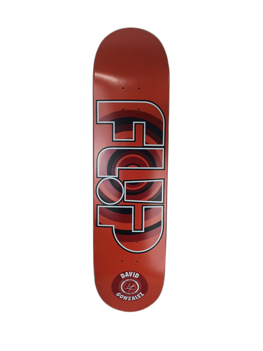 Flip David Gonzales Target Pro Red White Black Size 8.0" Vintage NOS Deck