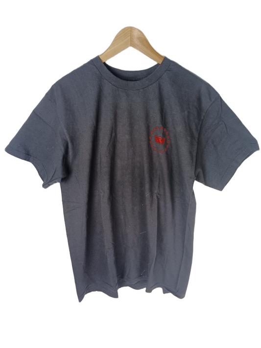 Supra 16 Star Crown Black Red Mens Size L S/s Vintage Shirt