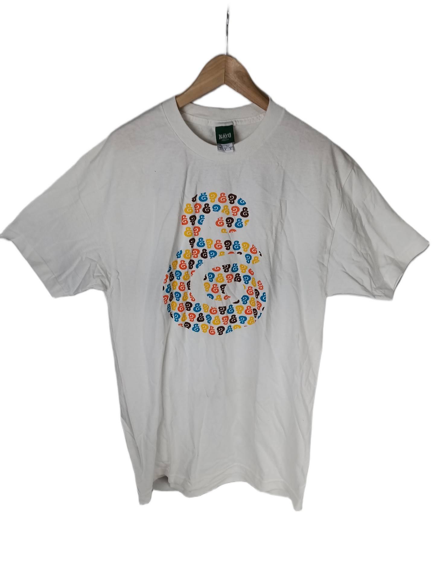 Expedition E All Over Print White Multi Mens Size L S/s Vintage Shirt