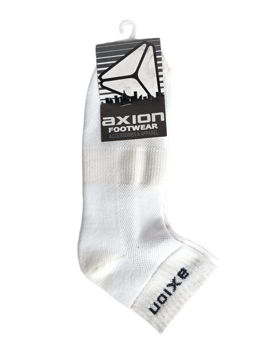 Axion Axion Logo Black White Mens One Size Fits Most Vintage Ankle Socks 1998