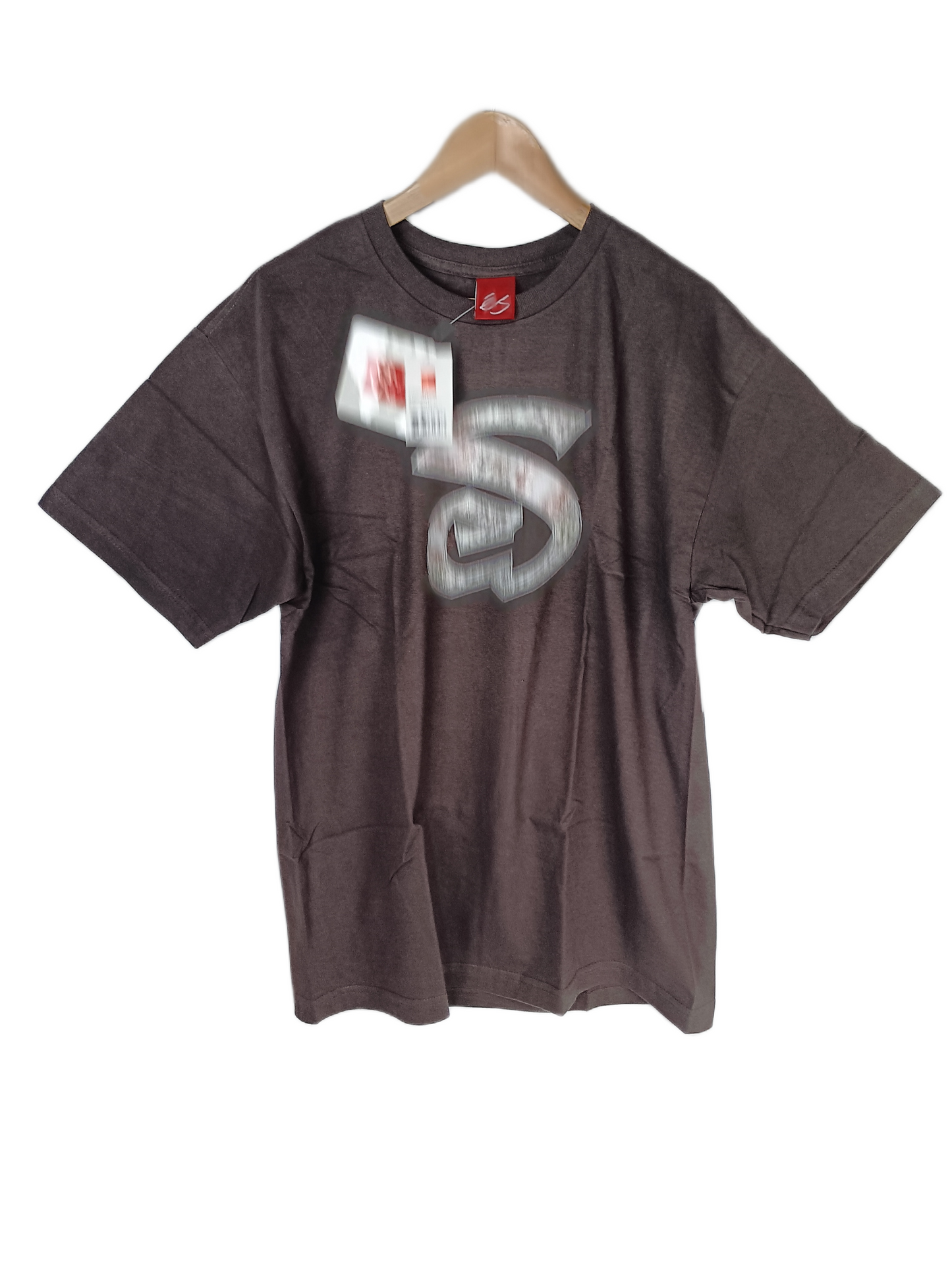 eS Illmatic Dark Chocolate Silver Mens Size L S/s Vintage Shirt