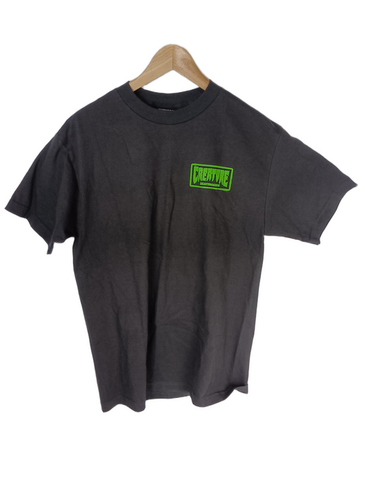 Creature Skateboards CSFU Green & Black Forever Mens SIze M S/s Vintage Shirt