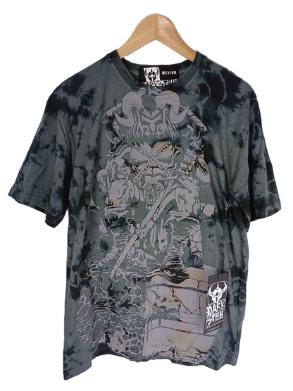 Darkstar Gargoyle Grey Black Mens Size M S/s Vintage Shirt