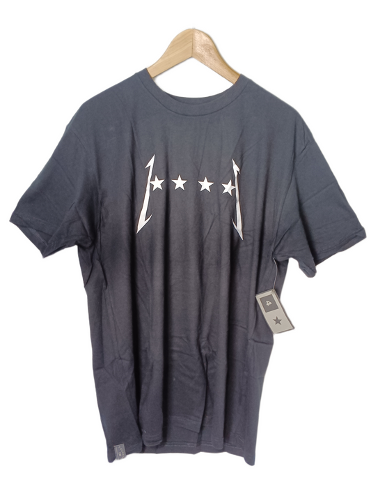 Fourstar Metal Stars Tee Black White Mens Size L S/s Vintage Shirt