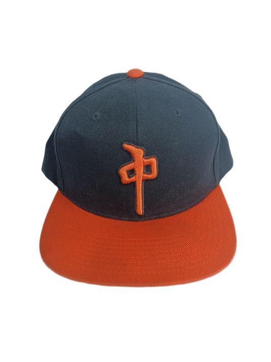 RDS Red Dragons Cross Orange Black One Size Fits All Vintage Snapback Hat 2002