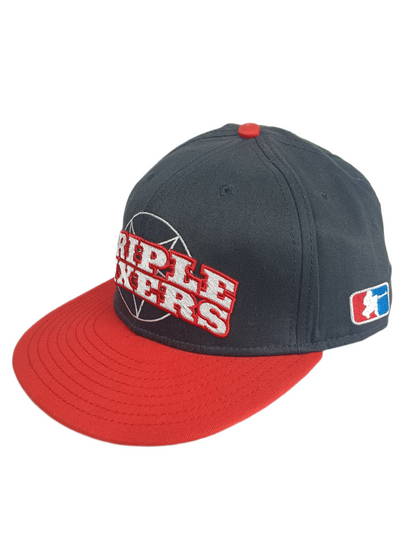 Rogue Status Rob Dyrdek Triple Sixers Black Red White One Size Fits All Vintage Snapback Hat