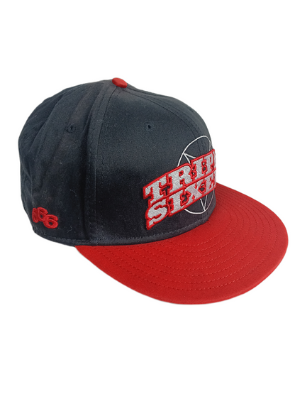 Rogue Status Rob Dyrdek Triple Sixers Black Red White One Size Fits All Vintage Snapback Hat