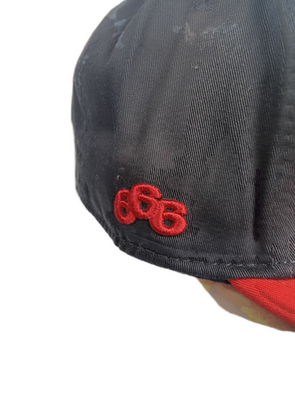 Rogue Status Rob Dyrdek Triple Sixers Black Red White One Size Fits All Vintage Snapback Hat