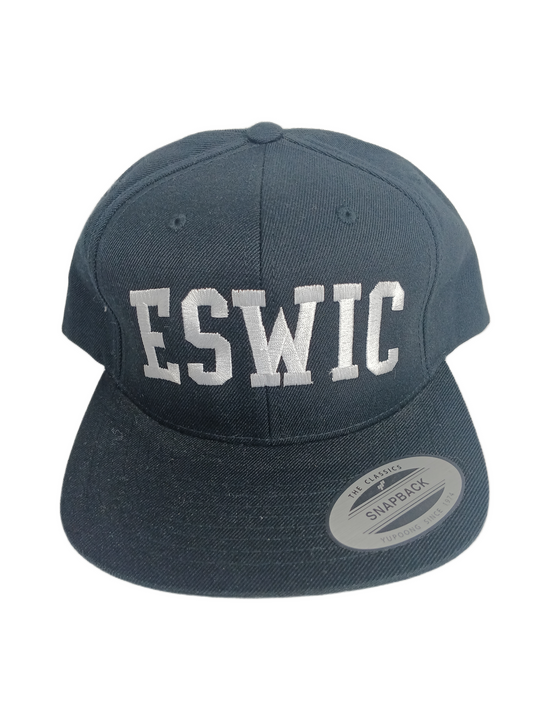 Eswic Eswic Logo Black White One Size Fits All Vintage Snapback Hat
