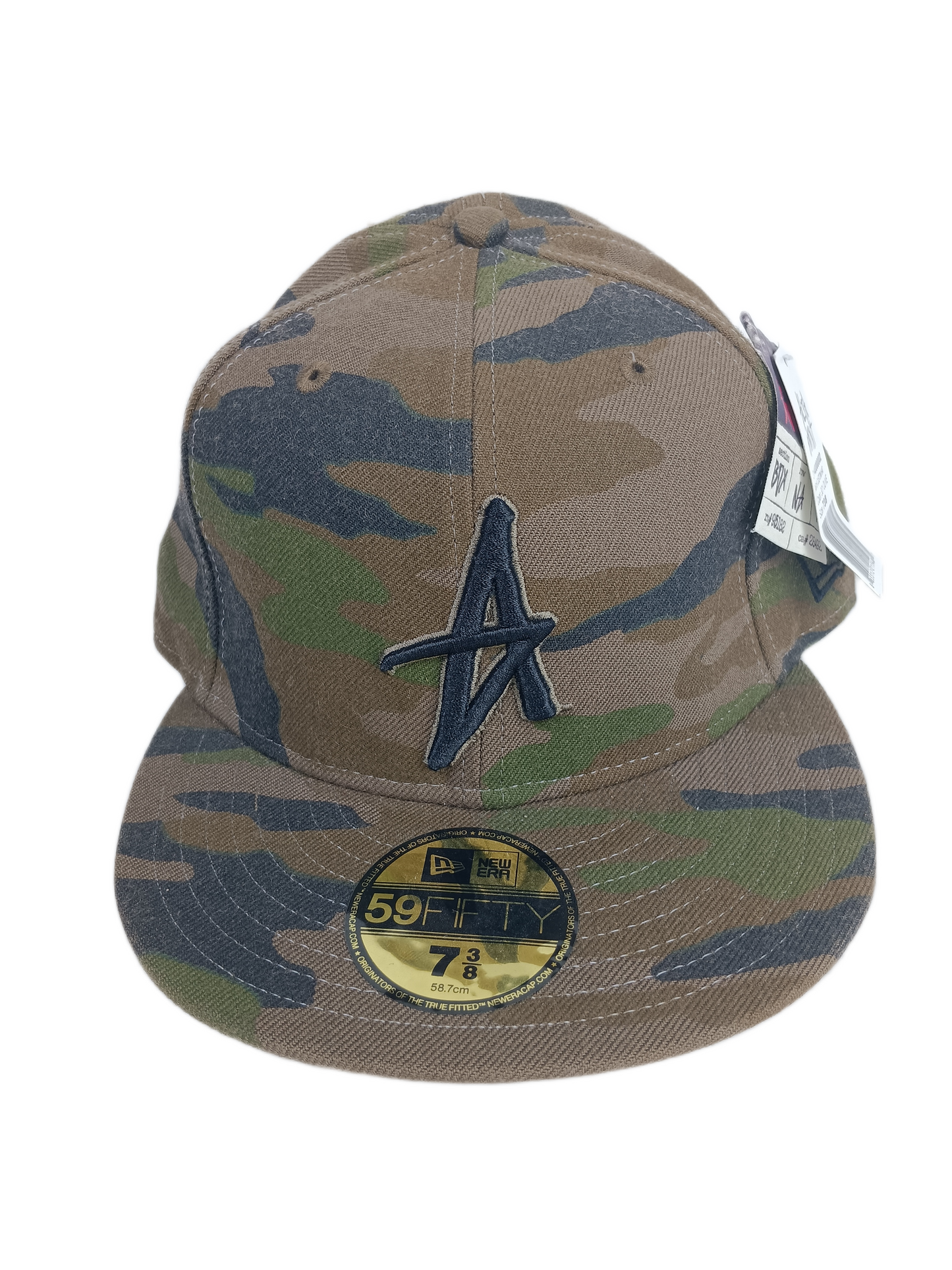 Altamont X New Era 59fifty Andrew Reynolds AR15 Custom 301 Olive Camo All Over Print Size 7 3/8 58.7cm Vintage Fitted Hat