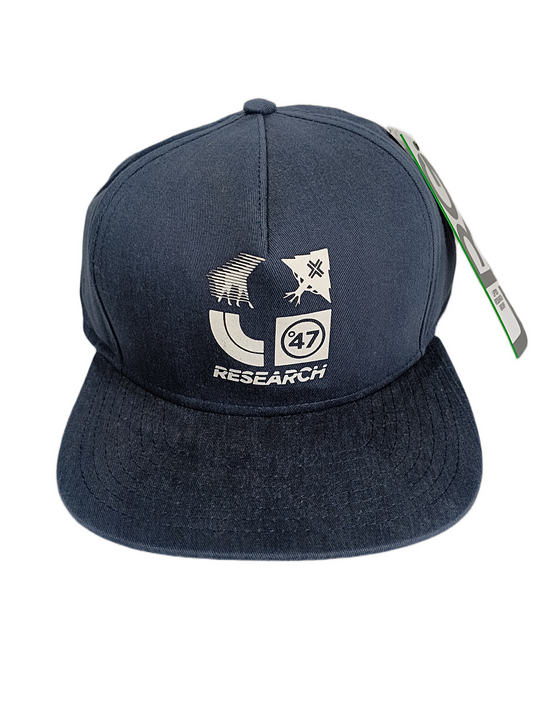 LRG Lifted Research Group Navy White One Size Fits Most Vintage Strapback Hat 1999