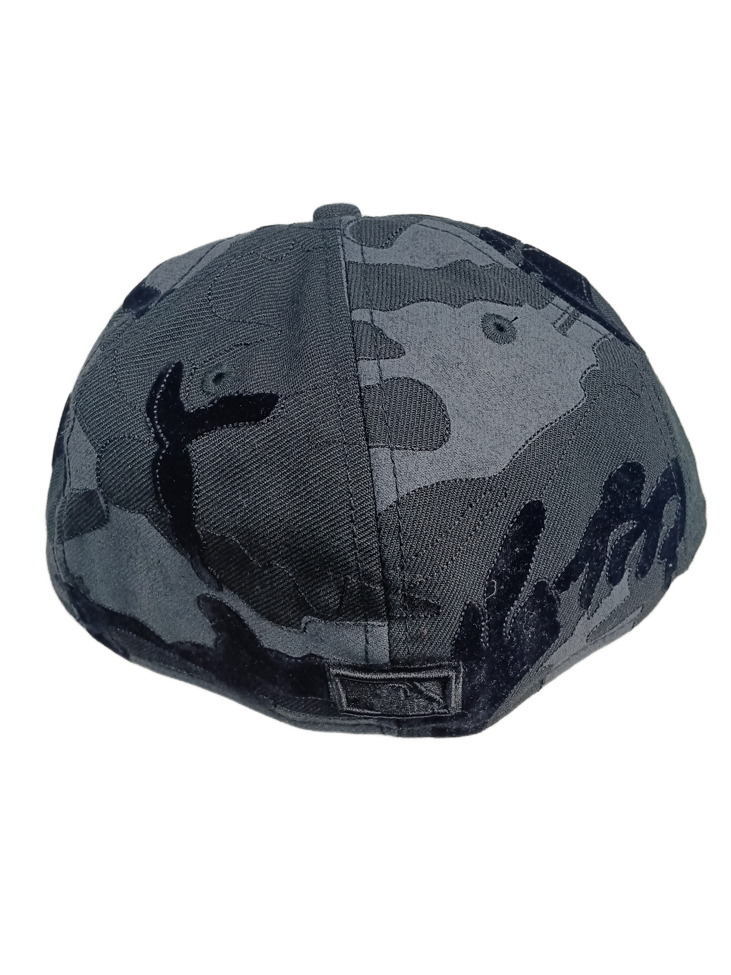 New Era 59Fifty Atlanta Braves Cooperstown Collection Black Camo Felt All Over Print Size 7 1/4 57.7cm Vintage Fitted Hat