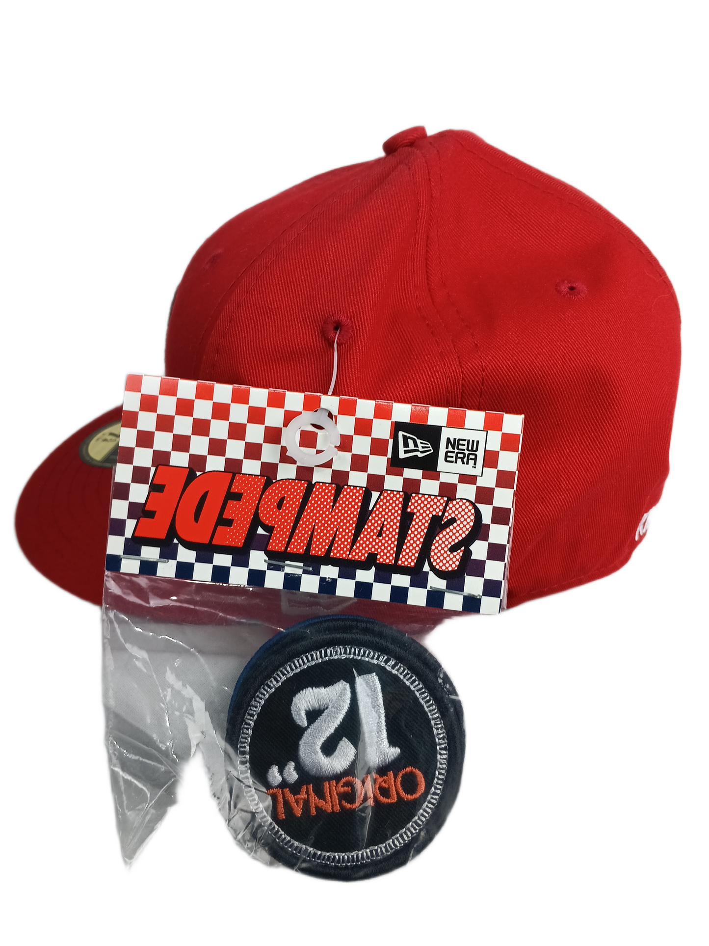 King Stampede X New Era 59Fifty 3 Patch Interchangeable Logo Size 7 1/4 57.7cm Vintage Fitted Hat