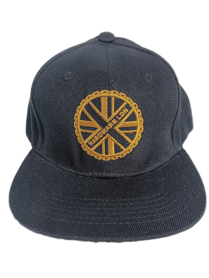 Hater Hardware LDN Black Gold 3X Gold Chain Felt Cheetah Print Underbill Vintage Snapback Hat