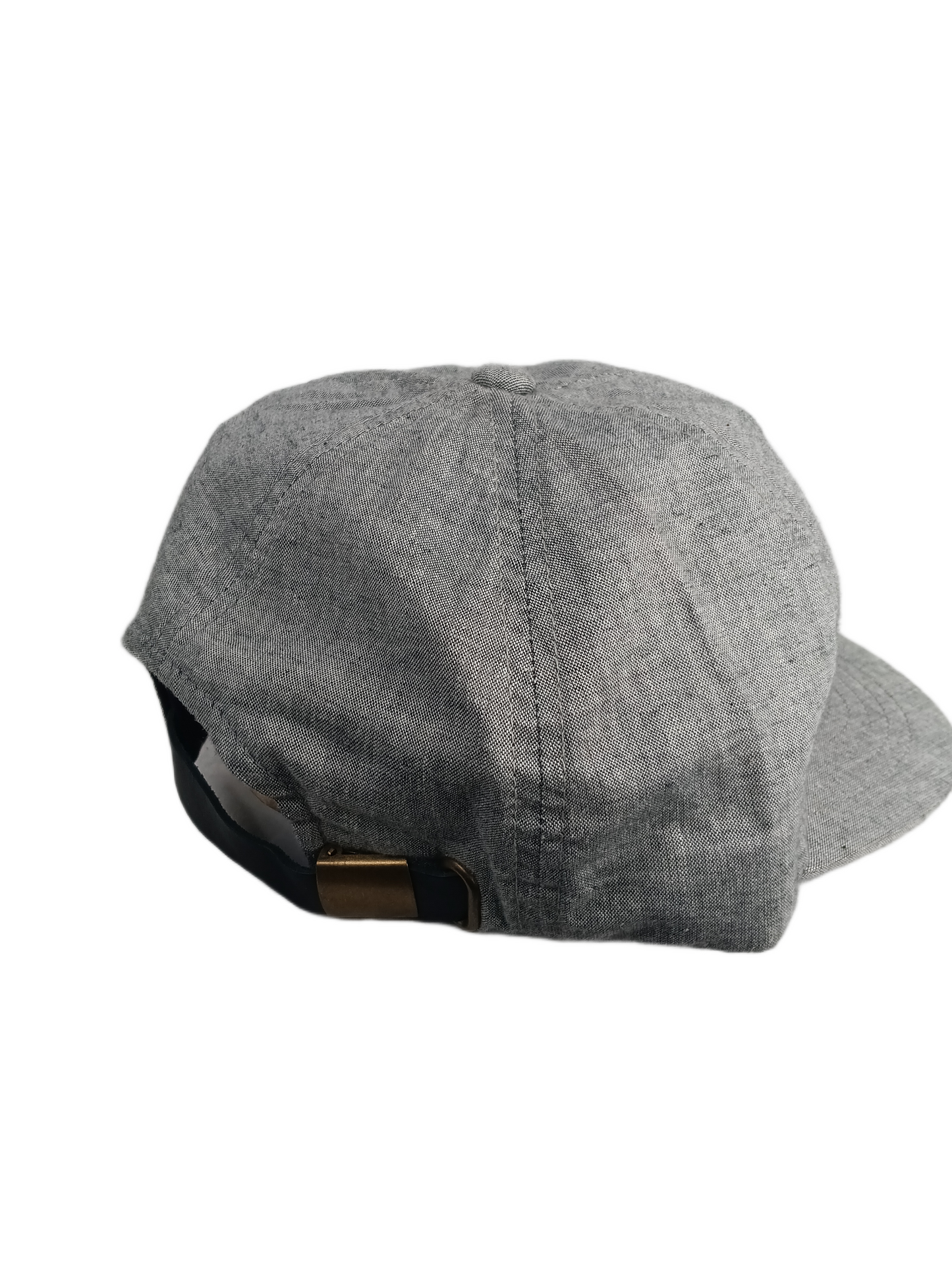 Brixtion BRXTN Grey Black One Size Fits All Vintage Leather Strapback Yupoong Hat