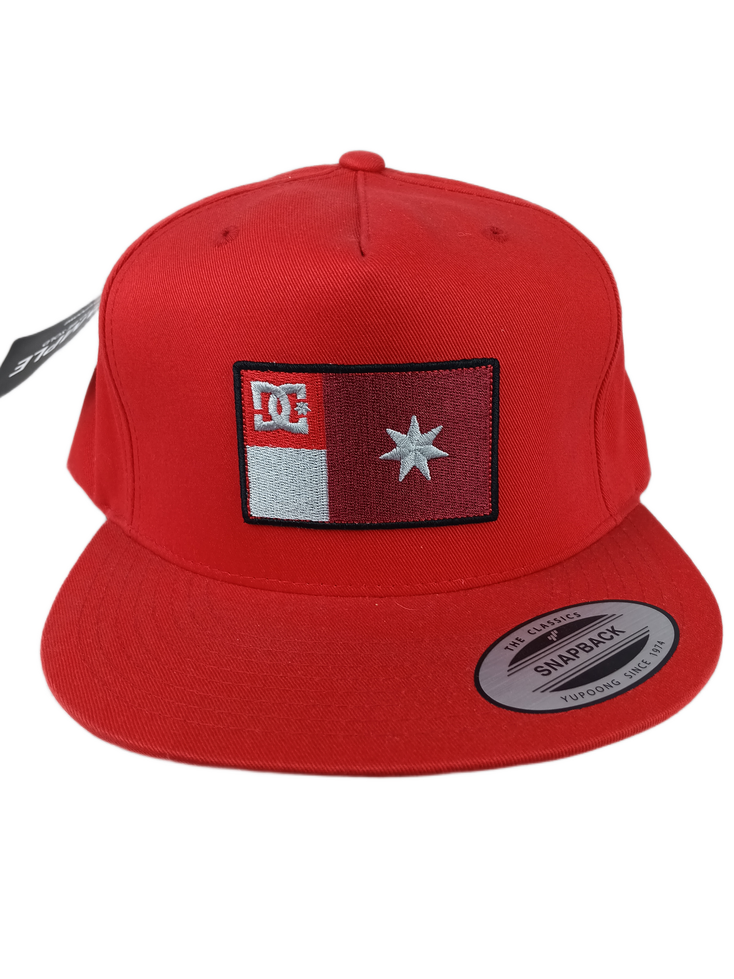 DC Molsen Flag Red Silver Black One Size Fits All Vintage Yupoong Snapback Hat 2012
