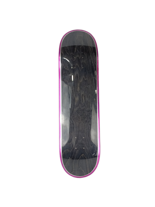 Berrics X Twenty2 Woodgrain Wet Chrome Pink Silver Size 8.5" Vintage NOS Deck