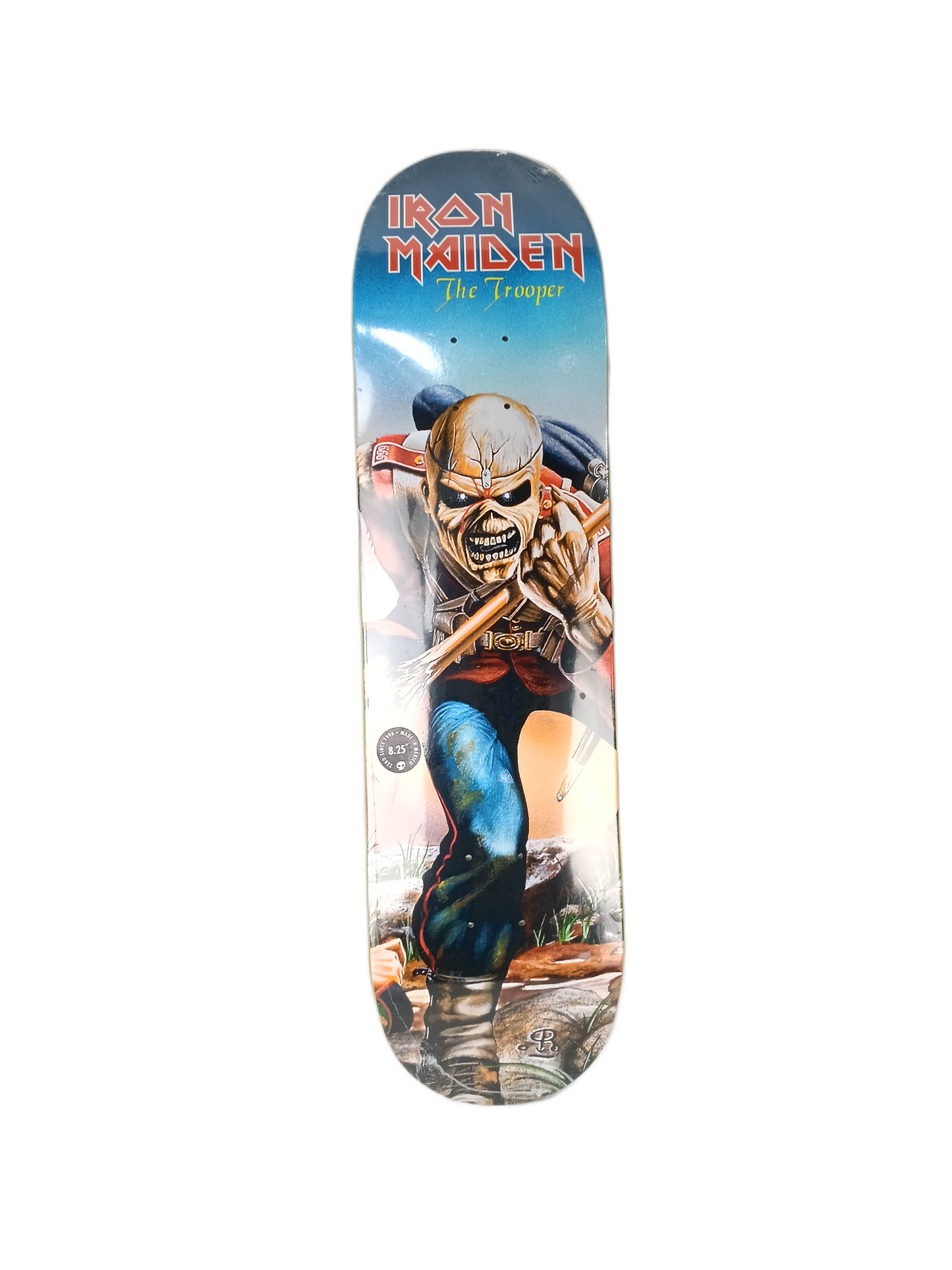 Zero Iron Maiden The Trooper Multi Size 8.25" Vintage NOS Deck