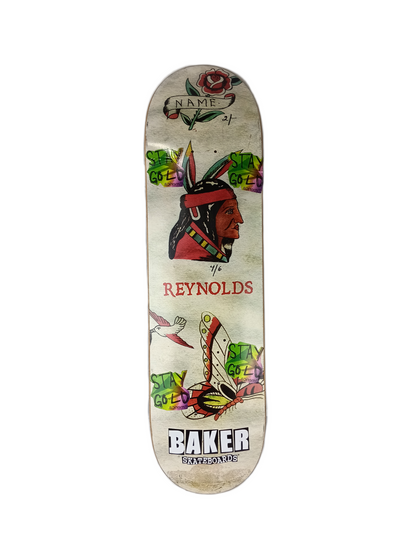 Baker Andrew Reynolds Native Chief Stickered But Not Skated Size 8.4" Vintage NOS Deck