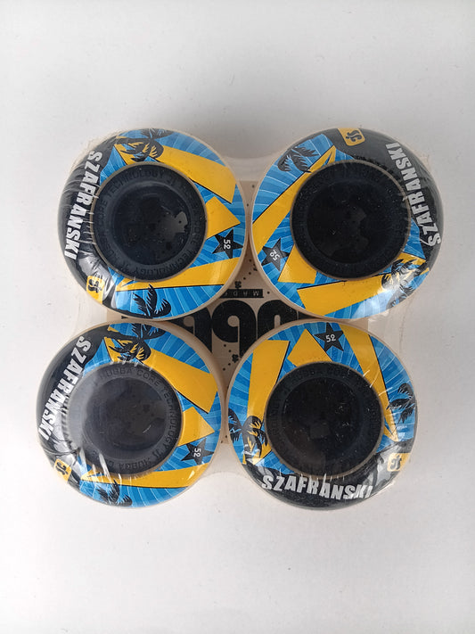 Hubba Braydon Szafranski Palm Trees Black Yellow Blue Size 52MM Vintage NOS Cored Wheels