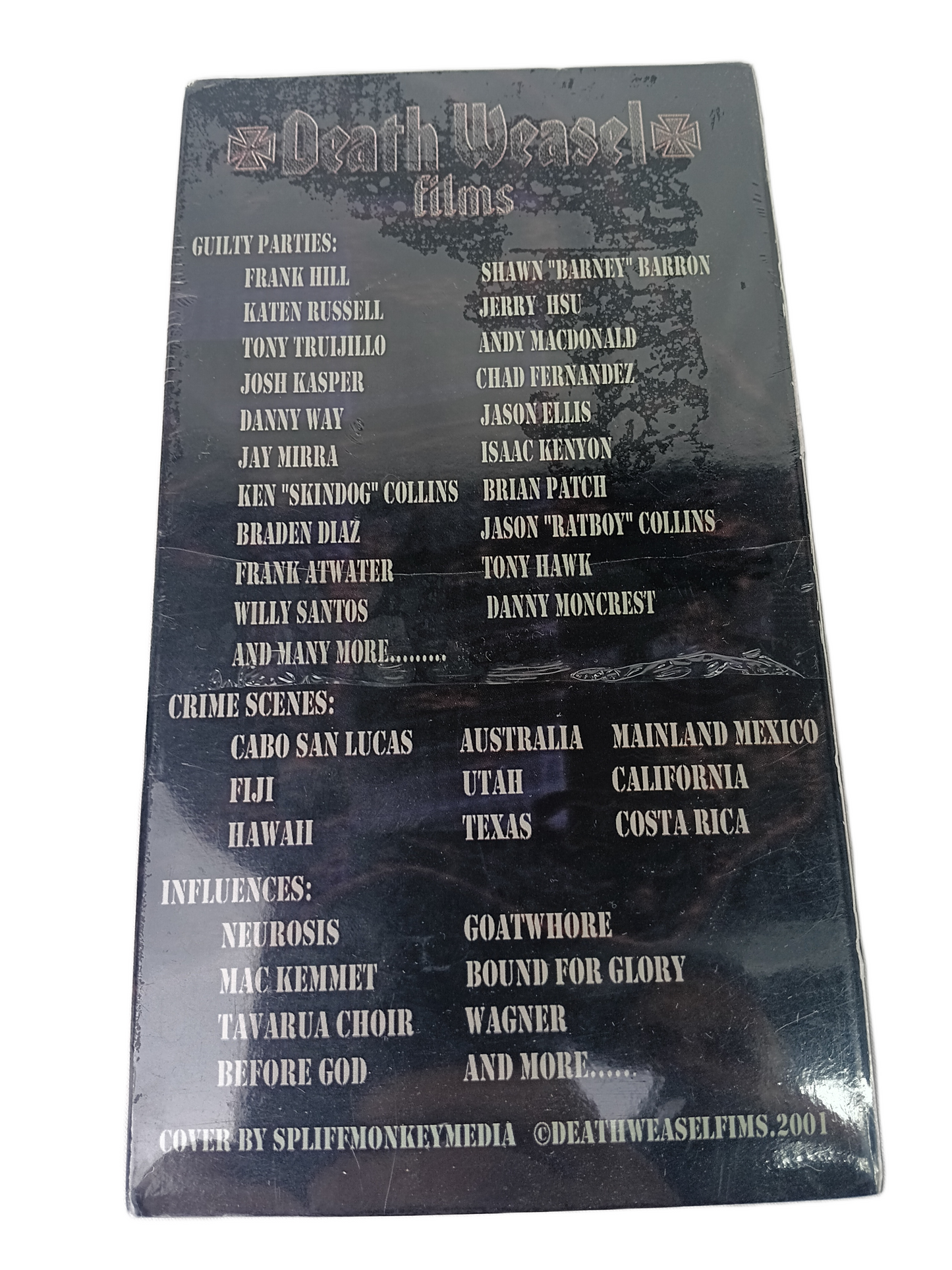 DeathWeasel Films Guilt By Association Vintage NOS Factory Sealed VHS Video 2001