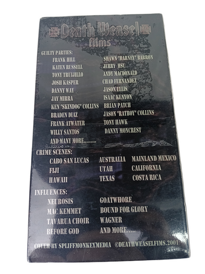 DeathWeasel Films Guilt By Association Vintage NOS Factory Sealed VHS Video 2001