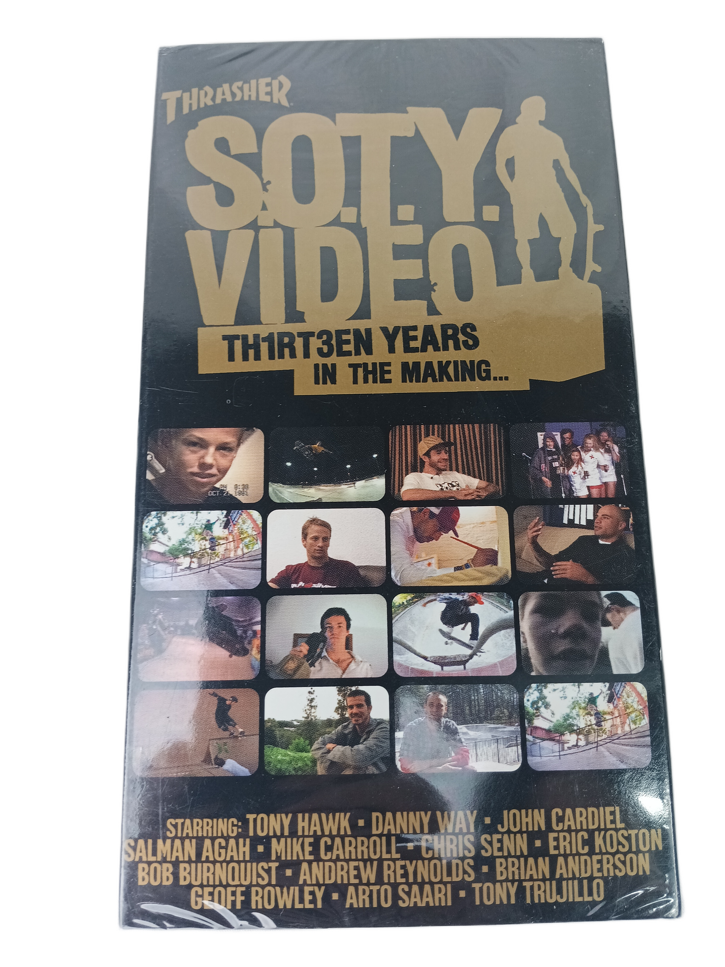 Thrasher Magazine Thirteen S.O.T.Y. Th1rt3en Years in The Making Skater Of The Year Vintage NOS Factory Sealed VHS Video 2003