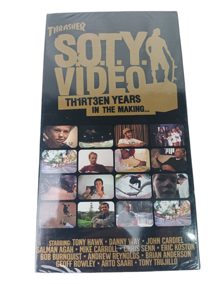 Thrasher Magazine Thirteen S.O.T.Y. Th1rt3en Years in The Making Skater Of The Year Vintage NOS Factory Sealed VHS Video 2003