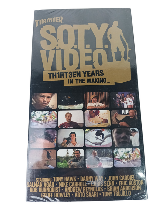 Thrasher Magazine Thirteen S.O.T.Y. Th1rt3en Years in The Making Skater Of The Year Vintage NOS Factory Sealed VHS Video 2003