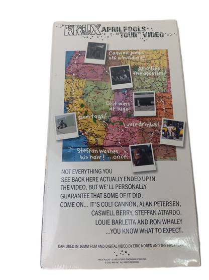 Krux Trucks April Fools Tour Vintage NOS Factory Sealed VHS Video 2002