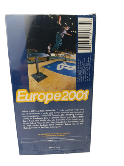 411 Video Productions Present Europe 2001 Vintage NOS Factory Sealed VHS Video 2001