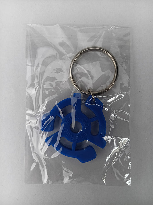 Stereo MFG Co. Gear Logo Blue Vintage Keychain