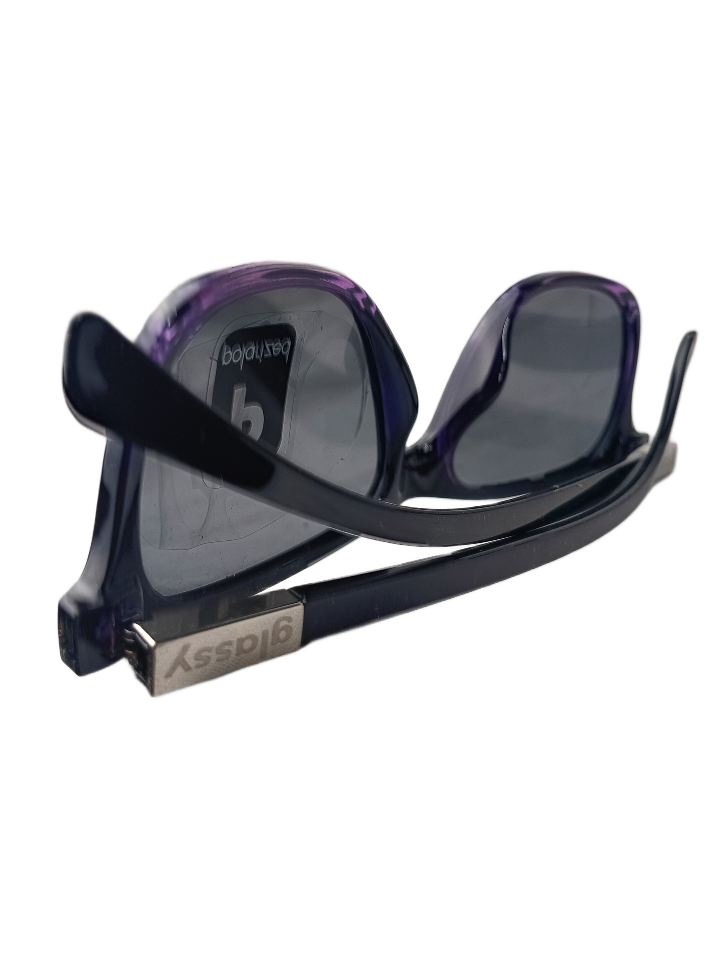 Glassy Brandon Biebel Signature Sunhaters Purple Black Polarized Sunglasses