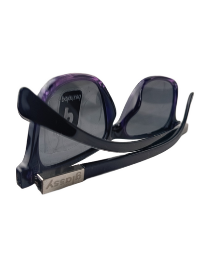 Glassy Brandon Biebel Signature Sunhaters Purple Black Polarized Sunglasses