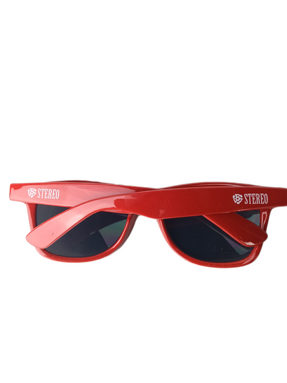 Stereo Sound Agency Sunnies Red Vintage Sunglasses