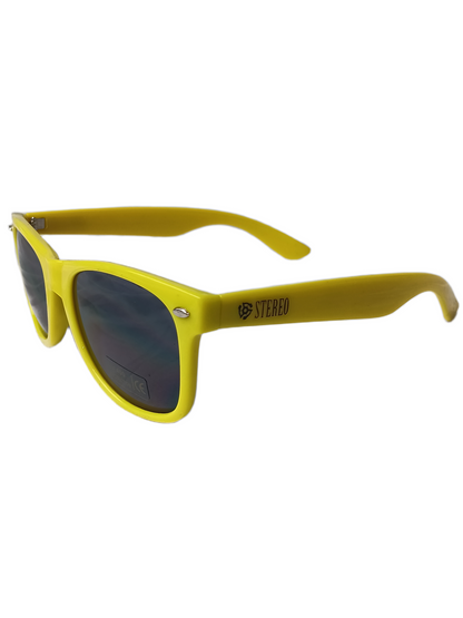 Stereo Sound Agency Sunnies Highlight Yellow Vintage Sunglasses