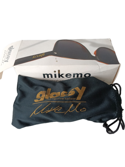 Glassy Mike Mo Capaldi Signature Sunhaters Red Brown Marble Fade Vintage Sunglasses