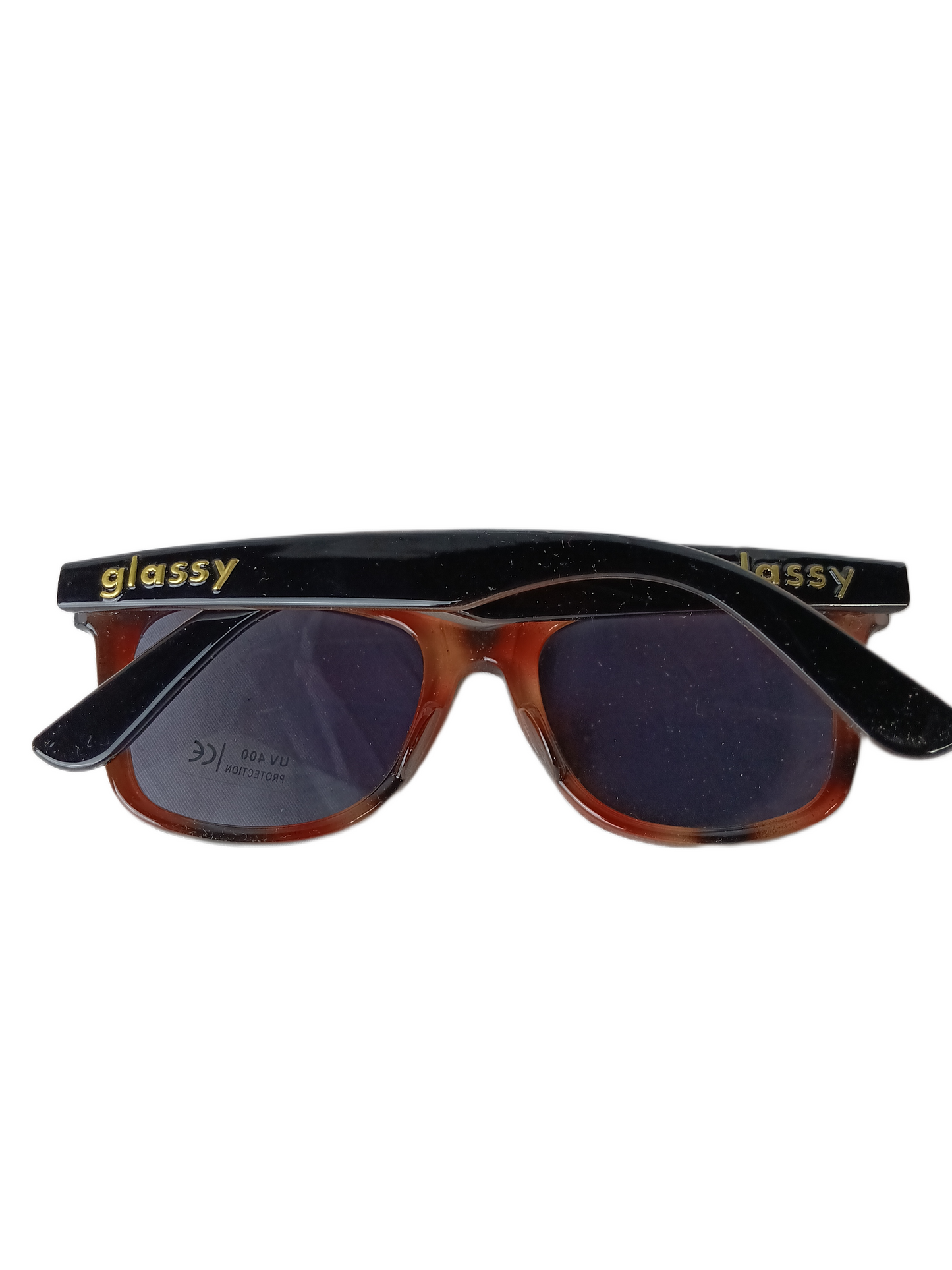 Glassy Mike Mo Capaldi Signature Sunhaters Red Brown Marble Fade Vintage Sunglasses