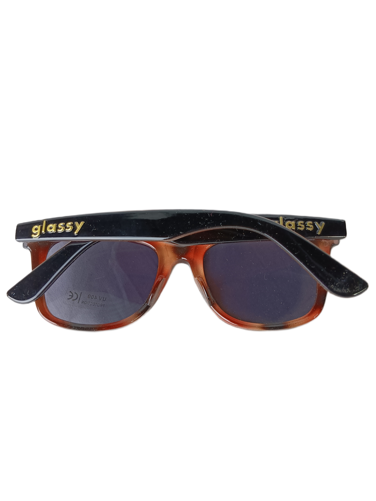 Glassy Mike Mo Capaldi Signature Sunhaters Red Brown Marble Fade Vintage Sunglasses