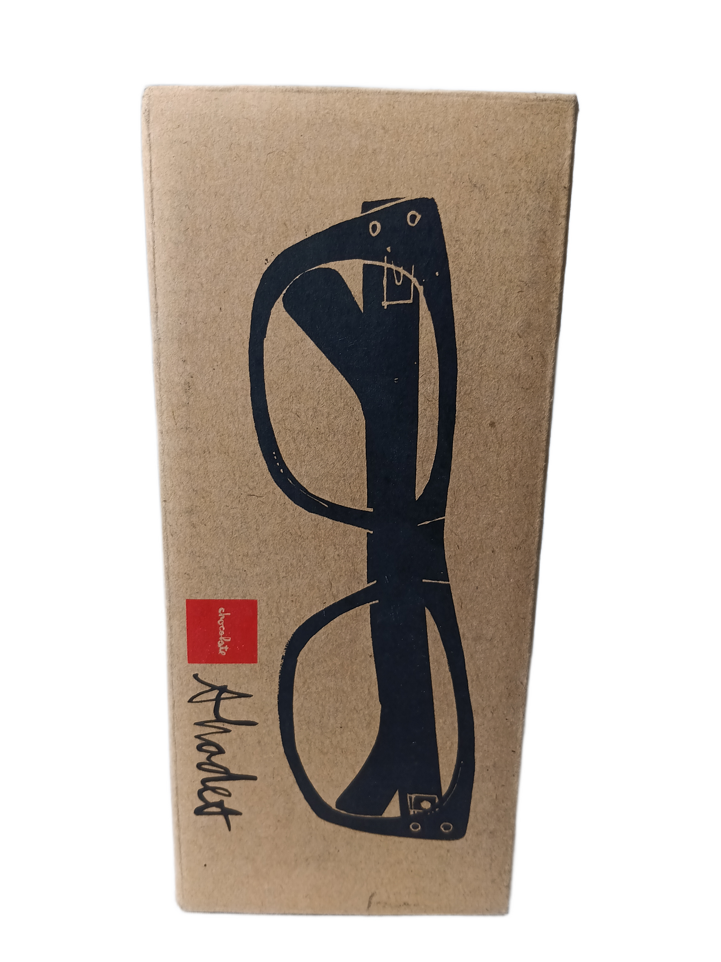 Chocolate Shades Transparent Red Chocolate Logo Vintage Sunglasses