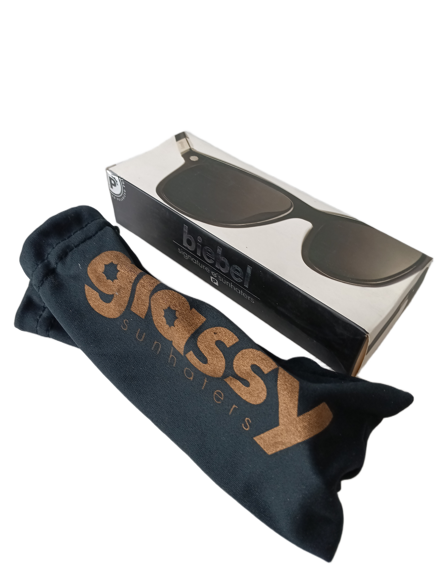 Glassy Brandon Biebel Signature Sunhaters Black Silver Vintage Sunglasses
