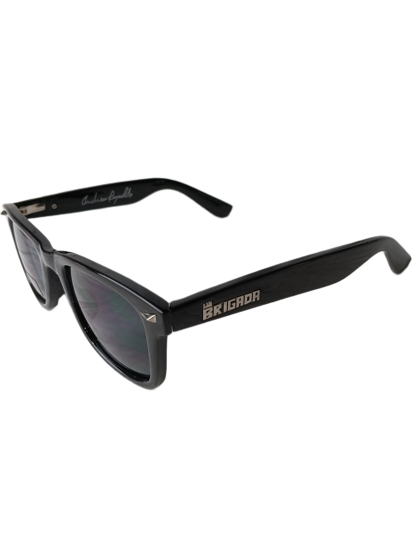 Brigada Andrew Reynolds Signature Black Silver Vintage Sunglasses
